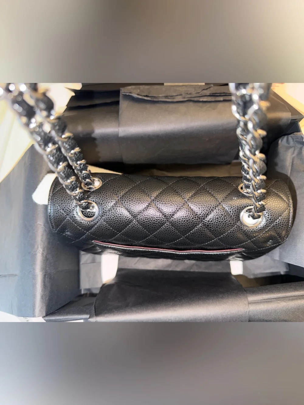 JUNE 2026 purchased CHANEL Classic Flap Size Small with Silver Chain. NEVER WORN
